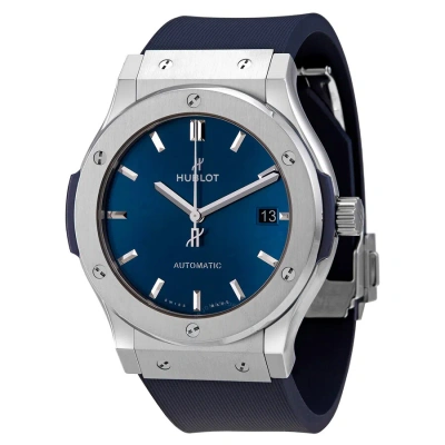 Hublot Classic Fusion Automatic Blue Dial Men's Watch 511.nx.7170.rx In Blue / Grey