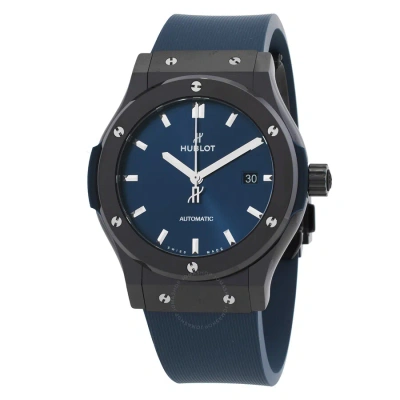 Hublot Classic Fusion Automatic Blue Dial Men's Watch 542.cm.7170.rx In Black / Blue
