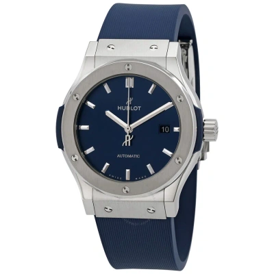 Hublot Classic Fusion Automatic Blue Dial Men's Watch 542.nx.7170.rx In Blue / Grey