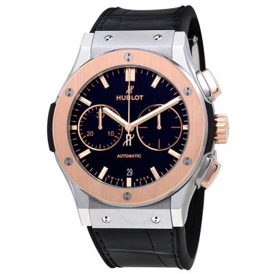 Hublot Classic Fusion Automatic Chronograph Men's Watch 521.no.1181.lr In Black / Gold / Gold Tone / Rose / Rose Gold Tone