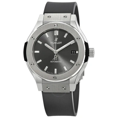 Hublot Classic Fusion Automatic Grey Dial Ladies Watch 565.nx.7071.rx In Gray