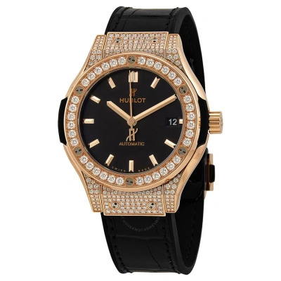 Hublot Classic Fusion Automatic Men's Watch 565.ox.1480.lr.1604 In Black / Gold / Gold Tone / Rose / Rose Gold Tone