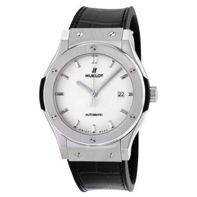 Hublot Classic Fusion Automatic Opaline Dial Titanium Men's Watch 542.nx.2611.lr In Black