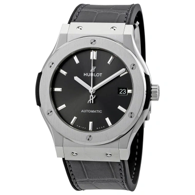 Hublot Classic Fusion Automatic Titanium 45 Mm Men's Watch 511.nx.7071.lr In Grey
