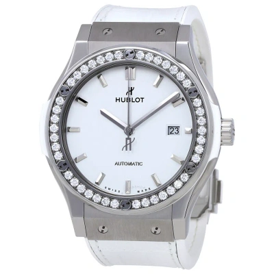 Hublot Classic Fusion Automatic White Dial Ladies Watch 542.ne.2010.lr.1204 In Metallic