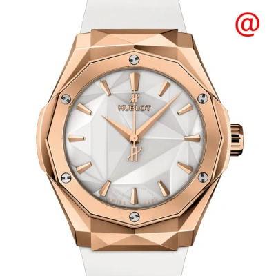 Hublot Classic Fusion Automatic White Dial Unisex Watch 550.os.2200.rw.orl20 In Gold / Gold Tone / Ink / Pink / Rose / Rose Gold Tone / White