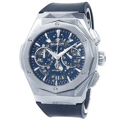 Hublot Classic Fusion Chronograph Blue (cut Out) Dial Men's Watch 525.nx.5170.rx.orl21 In Blue / Grey