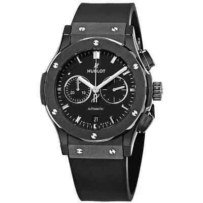 Pre-owned Hublot Classic Fusion Chronograph Automatic Black Dial Mens Watch 541.cm.1171.rx