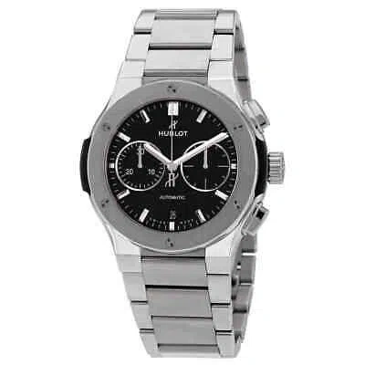 Pre-owned Hublot Classic Fusion Chronograph Automatic Black Dial Watch 540.nx.1170.nx
