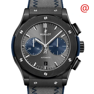 Hublot Classic Fusion Chronograph Automatic Grey Dial Men's Watch 521.cm.7070.nr.bom In Black