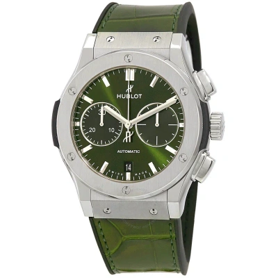 Hublot Classic Fusion Chronograph Automatic Men's Watch 521.nx.8970.lr In Black / Green