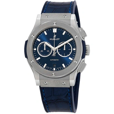 Hublot Classic Fusion Chronograph Automatic Blue Dial Men's Watch 541.nx.7170.lr In Blue / Grey