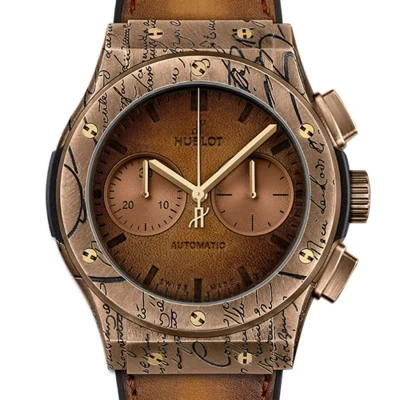 Hublot Classic Fusion Chronograph Bertuli Brown Dial Men's Watch 521.bz.05ig.vr.ber19 In Gold