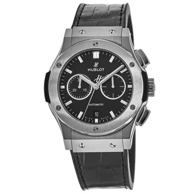 Hublot Classic Fusion Chronograph Black Dial Black Leather Strap Men's Watch 541.nx.1171.lr