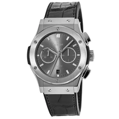 Hublot Classic Fusion Chronograph Grey Dial Leather Strap Men's Watch 541.nx.7070.lr