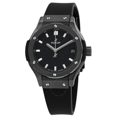 Hublot Classic Fusion Quartz Black Dial Ladies Watch 581.cm.1171.rx