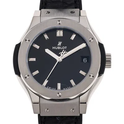 Hublot Classic Fusion Quartz Black Dial Ladies Watch 581.nx.1470.lr In Black / Grey