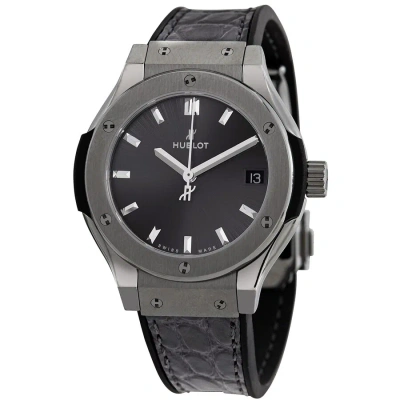 Hublot Classic Fusion Quartz Titanium 33mm Watch 581.nx.7071.lr In Grey