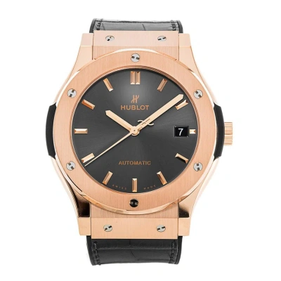 Hublot Classic Fusion Racing Grey King Gold 45mm Watch 511.ox.7081.lr In Black / Gold / Gold Tone / Grey / Rose / Rose Gold / Rose Gold Tone