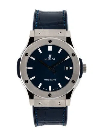 Pre-owned Hublot Classic Fusion Titanium Watch In Multi