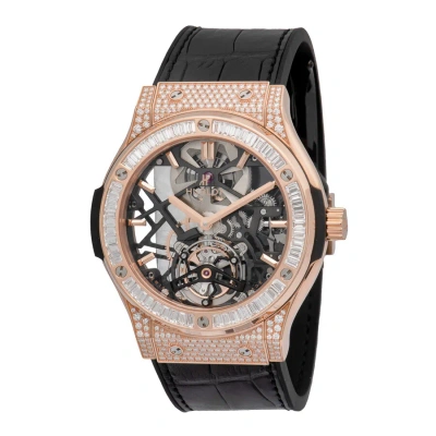 Hublot Classic Fusion Tourbillon 18k King Gold Men's Luxury Watch 505.ox.0180.lr.0904
