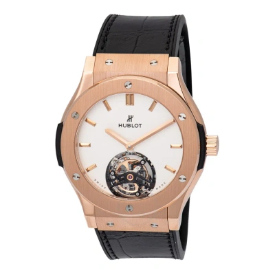 Hublot Classic Fusion Tourbillon 45mm Dial White Men's Luxury Watch 505.ox.2610.lr In Gold