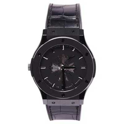 Pre-owned Hublot Classic Fusion Ultra-thin Shawn Carter Ceramic Titanium 45mm Men's Watch In Multiple