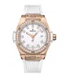 Hublot King Gold And Diamond One Click Watch In Black