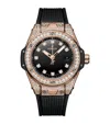 Hublot King Gold And Pavé Diamond Big Bang One Click Watch In Black