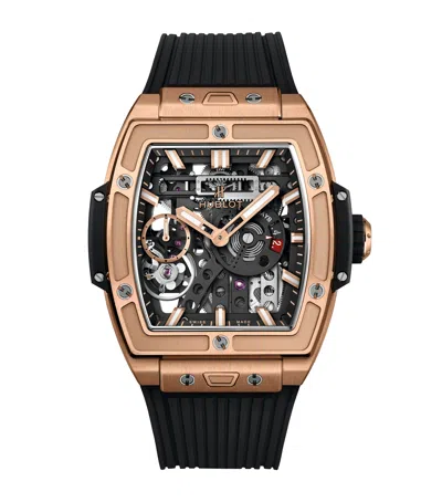 Hublot King Gold Spirit Of Big Bang Meca-10 Watch In Black
