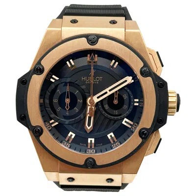 Pre-owned Hublot King Power Big Bang Foudroyante 715.px.1128.rx 18k Rose Gold Box Paper In Red