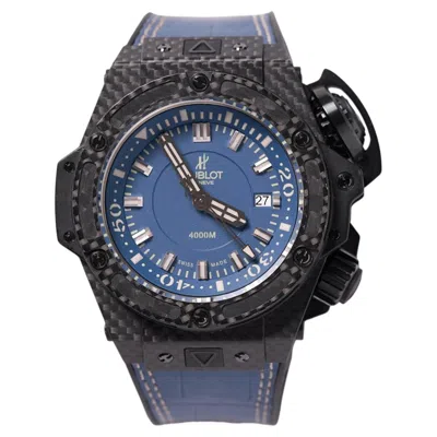 Pre-owned Hublot King Power Oceanographic 4000 Carbon 48mm Automatic Swiss Dive Mens Watch In Multiple