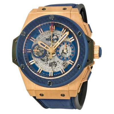Hublot King Power Special One Automatic Chronograph Skeleton Dial Men's Watch 701oq0138grspo14 In Blue
