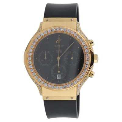 Pre-owned Hublot Mdm Chronograph 18k Yellow Gold Diamond 37mm � Ref. 1620.8