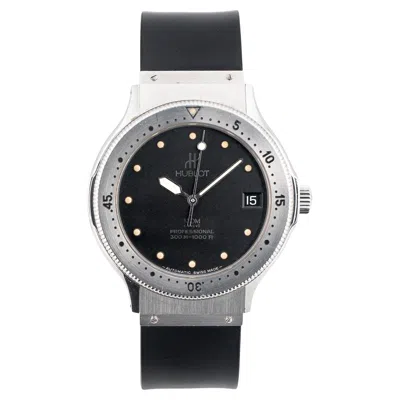 Pre-owned Hublot Mdm Diver Black Dial Watch, 1990s