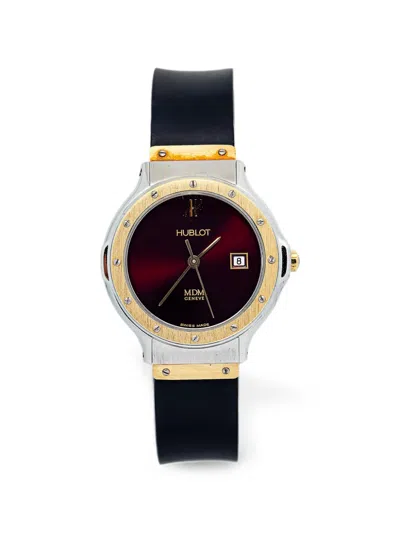 Pre-owned Hublot Mdm Geneve Classic 26mm Watch In Red