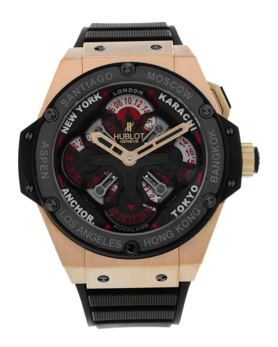 Hublot Men's King Watch Circa 2010s (authentic ) In Black