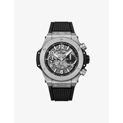 Hublot Mens Skeleton 421.nx.1170.rx.1104 Big Bang Unico Titanium Automatic Watch