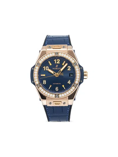 Pre-owned Hublot  Big Bang 40mm In Blue