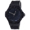 HUBLOT PRE-OWNED HUBLOT BIG BANG BRODERIE DIAMOND COMBINATION OF CARBON FIBER & BLACK EMBROIDERY DIAL LADIE