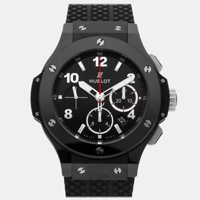 Pre-owned Hublot Big Bang Chronograph Black Magic 301.cx.130.rx 44 Mm