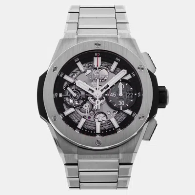 Pre-owned Hublot Big Bang Integral 451.nx.1170.nx Black Automatic Titanium Men's Wristwatch 42 Mm