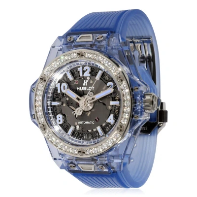 Hublot Big Bang One Click Diamond Skeleton Dial Ladies Watch 465.jl.4802.rt.1204 In Blue