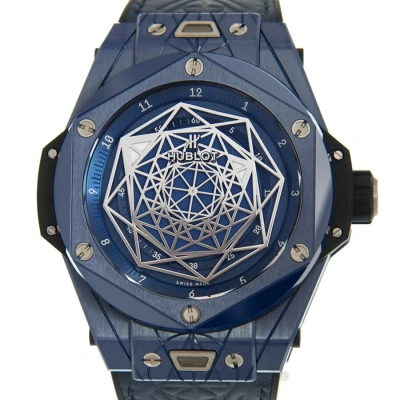 Hublot Big Bang Sang Bleu Blue Dial Men's Watch 415.ex.7179.vr.mxm19 In Blue / Skeleton