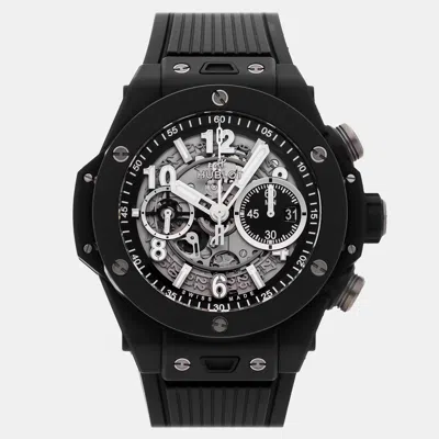 Pre-owned Hublot Big Bang Unico 421.ci.1170.rx Automatic 44 Mm In Transparent