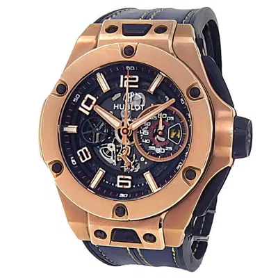 Hublot Big Bang Unico Chronograph Black Dial Men's Watch 402.ox.0138.wr In Gold
