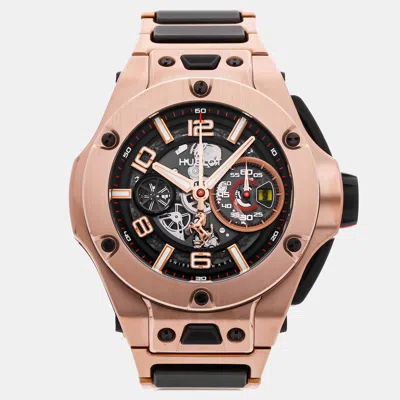 Pre-owned Hublot Big Bang Unico Ferrari Limited Edition Men's Watch 45 Mm In Black