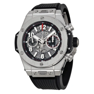 Hublot Big Bang Unico Titanium Automatic Skeletal Dial Men's Watch 411.nx.1170.rx In Black / Skeleton