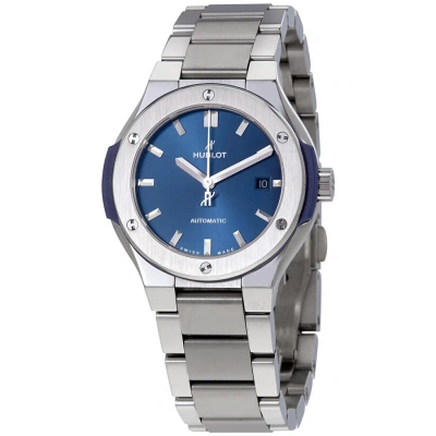 Hublot Classic Fusion Blue Dial Ladies Watch 585.nx.7170.nx In Gray