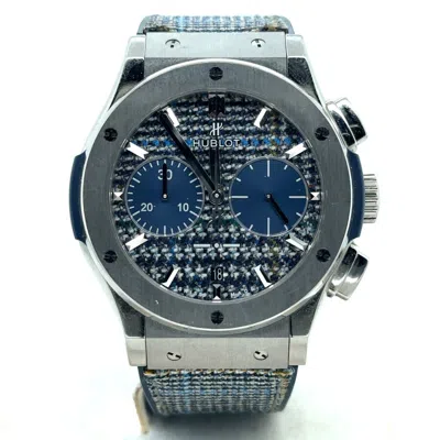Hublot Classic Fusion Chronograph Automatic Chronometer Blue Dial Men's Watch 521.nx.2770. In Metallic